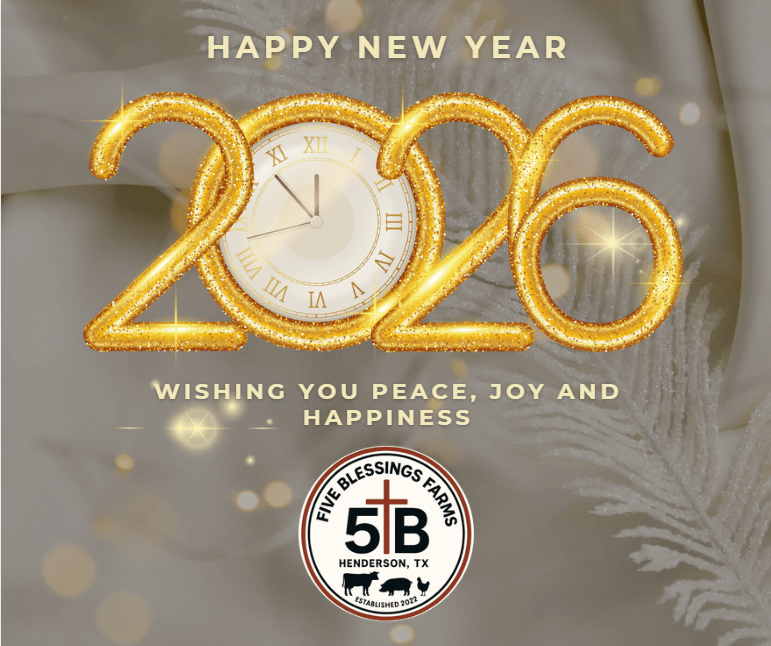 Happy New Year from Five Blessings Farms