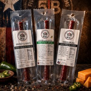 Beef snack sticks from Five Blessings Farms